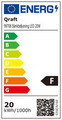 Bänkbelysning LED 20W m/uttag Qraft